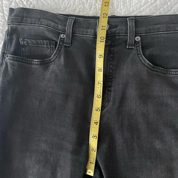 VERONICA BEARD Kareena  Ostrich Feather- Trimmed Skinny Jeans Charcoal Size 28/6 - Picture 12 of 13